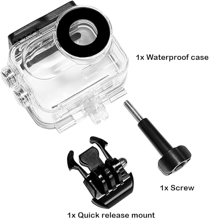 60M/196FT Waterproof Case for Insta360 GO 3,Underwater Deep Diving Protective Shell for Insta360 Camera Accessories
