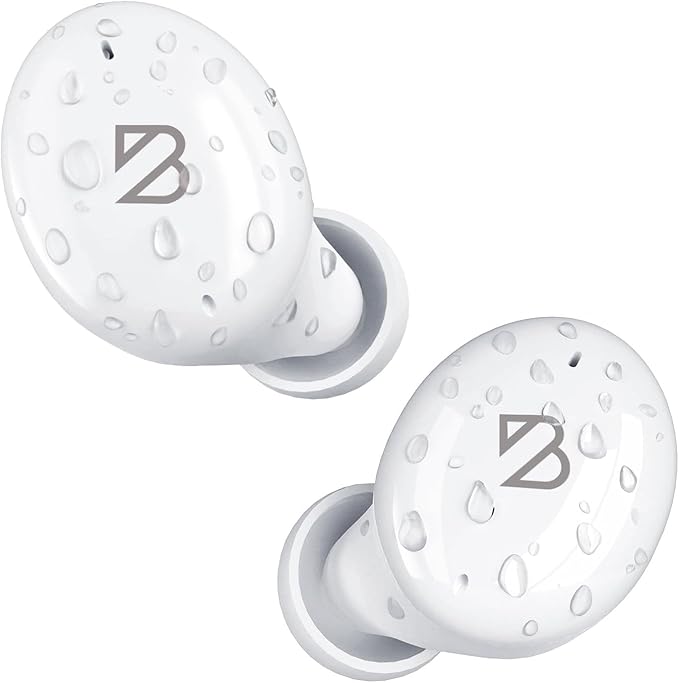 Back Bay Audio Tempo 30 Wireless Earbuds for Small Ears - Award-Winning Sound, Sweatproof Bluetooth Earbuds, Comfortable Ear Buds for Women, White Earphones Small Ear Canals, Long Battery Headphones