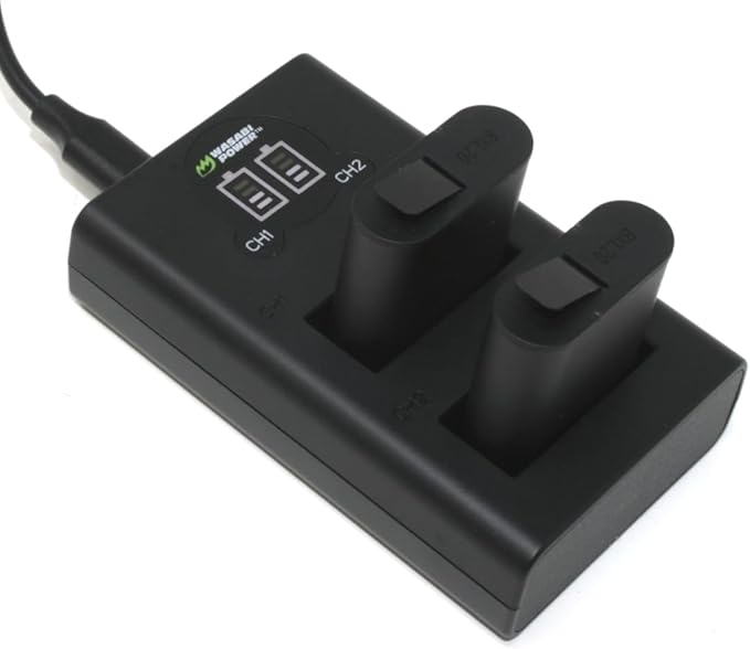 Wasabi Power HERO13 Battery (2-Pack) and Dual USB Charger Replacement for GoPro Hero 13 Black