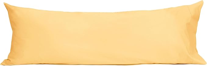 Sunflower Body Pillowcase 100% Cotton Long Pillow Cover/Case Envelope Closure 1 Pack, 21×54 inches Sheepskin, Soft and Breathable