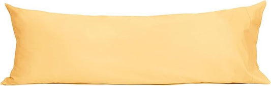 Sunflower Body Pillowcase 100% Cotton Long Pillow Cover/Case Envelope Closure 1 Pack, 21×54 inches Sheepskin, Soft and Breathable