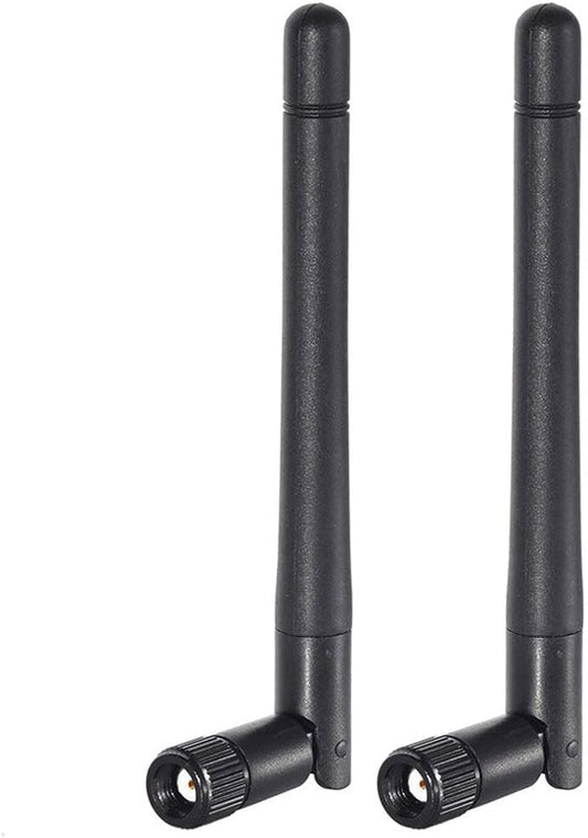 Bingfu Dual Band WiFi 2.4GHz 5GHz 5.8GHz 3dBi MIMO RP-SMA Male Bluetooth Antenna (2-Pack) for PC Computer WiFi Router Wireless Network Card USB Adapter Security IP Camera Video Surveillance Monitor