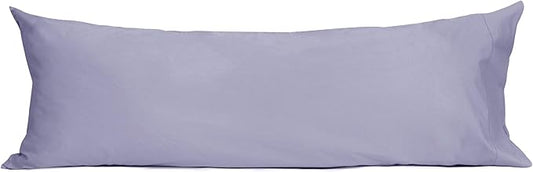 Sunflower Body Pillowcase 100% Cotton Long Pillow Cover/Case Envelope Closure 1 Pack, 21×54 inches Lavender Aura, Soft and Breathable