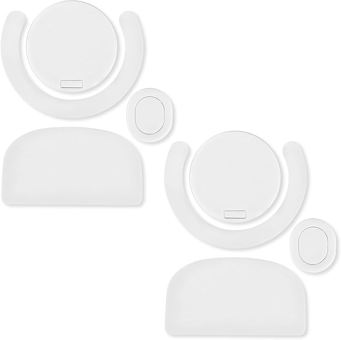 2 Pack G Pro X Superlight Wireless Gaming Mouse Feet Sliding Stickers, Wear-Resistant Mice Glass Skates Pad Compatible with Logitech Mouse Feet Replacement (Glide Mice Skates, White PTFE)