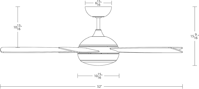 WAC Smart Fans Odyssey Indoor and Outdoor 5-Blade Ceiling Fan 54in Matte White with 3000K LED Light Kit and Remote Control works with Alexa and iOS or Android App