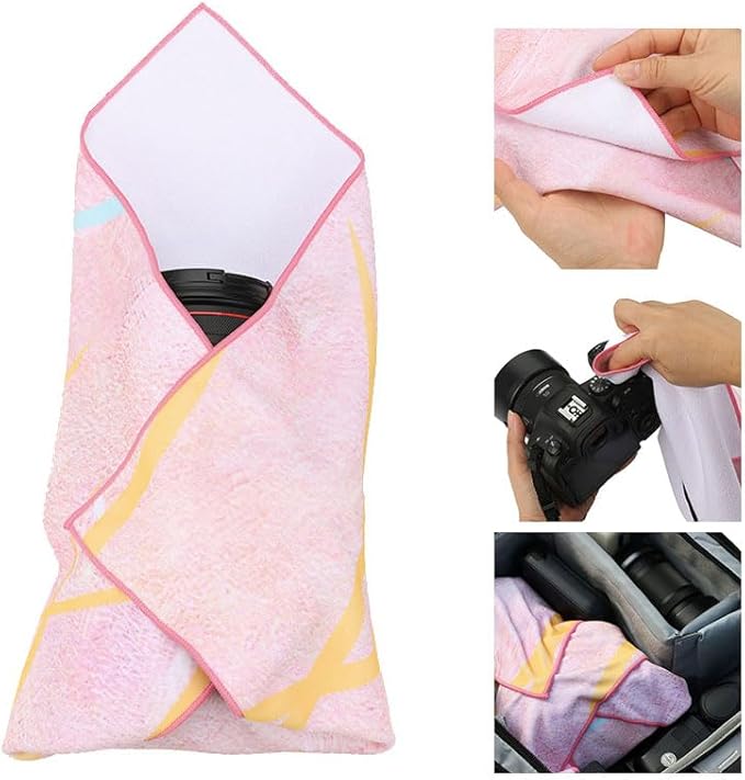 Self-Adhesive Storage Protective Magic Wrap Cloth for DSLR/Camera Lens/Phones/Tablets/Smartphone/Drone and all camera Accessories (13.7 * 13.7inch-Guru)