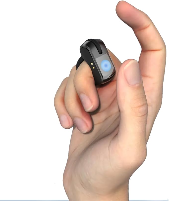 AirKlc Finger Ring Mouse, Bluetooth Touchpad, Cursor Control, Video Scroll, Compatible with PC, Laptop, Mobile, Tablet