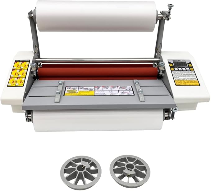 Updated Hot Cold Roll Laminator 17.32"/A2+ Digital Thermal Laminating Machine Single/Dual Sides Lamination for Printing Shops, Advertising Company