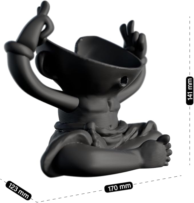 Splin Table Stand Holder Compatible with Amazon Alexa Smart Speaker Echo Dot (4th and 5th gen.) and Apple HomePod Mini, Guru Dot (Black)