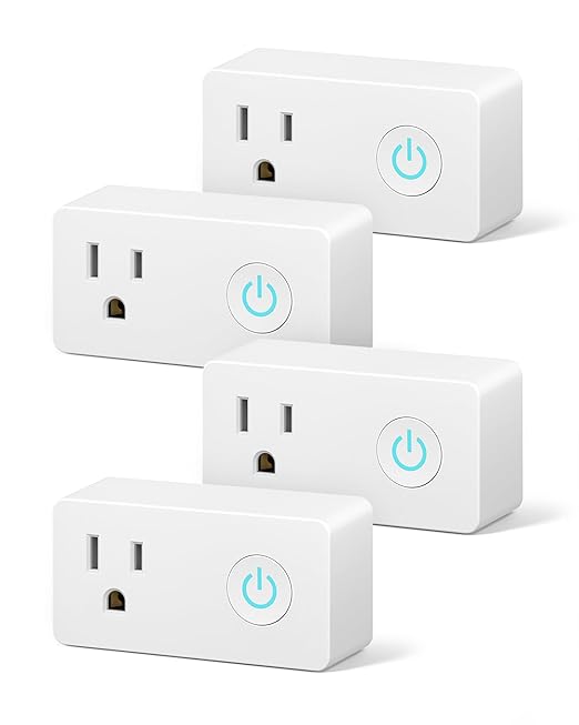 BN-LINK WiFi & Bluetooth Smart Plug, Heavy Duty Smart Timer Outlet Works with Alexa & Google Home Assistant, Remote & Group Control, No Hub Required, ETL & FCC Certified, 2.4GHz WiFi Only, 4 Pack