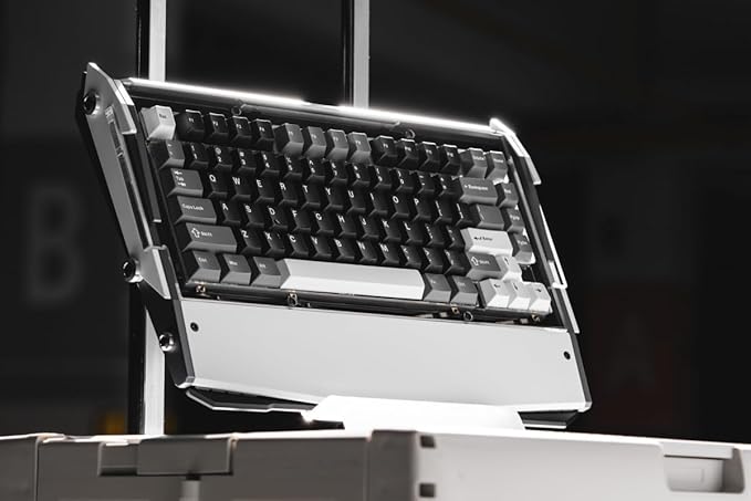 Black Diamond RT Hall Effect Magnetic Gaming Keyboard 75%, 0.04mm Accuracy, 8k Polling Rate, 0.25ms Latency, Leaf Spring Mount Mechanical Feel, Custom Fixed-Wall Magnetic Switch, Alpine White