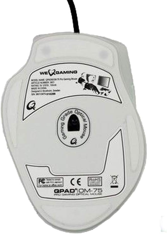 QPAD LED Bluelight Optical Wired Gaming Mouse and Mouse Pad (OM-75)