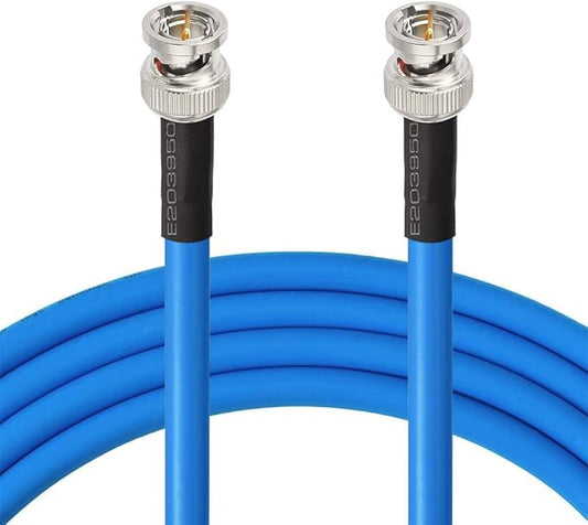 Superbat BNC SDI Cable 6ft, 3G/6G/12G (Belden 1694A) 75 Ohm BNC Male Cable Supports HD-SDI/3G-SDI /4K/8K Video,Precision SDI Jumper (1Pcs)