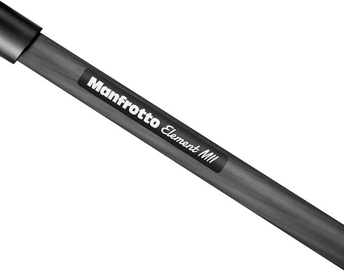 Manfrotto Element MII Mobile Bluetooth 4-Section Carbon Fiber Traveler Tripod, Black