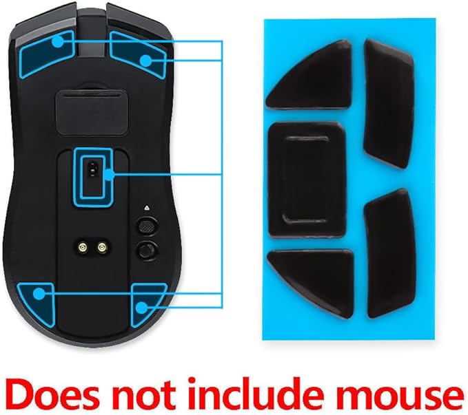 2Sets Mouse Feet Pads Skates Compatible for Razer Viper Ultimate Cyberpunk 2077 LPL Gaming Mouse