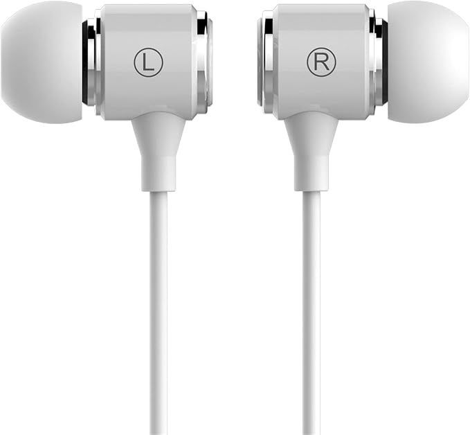 Long Cord Wired Earbuds no Microphone Headphones Watching tv with Extra Noise isolating Blocking bass Ear Buds Without mic Corded Length Earphones