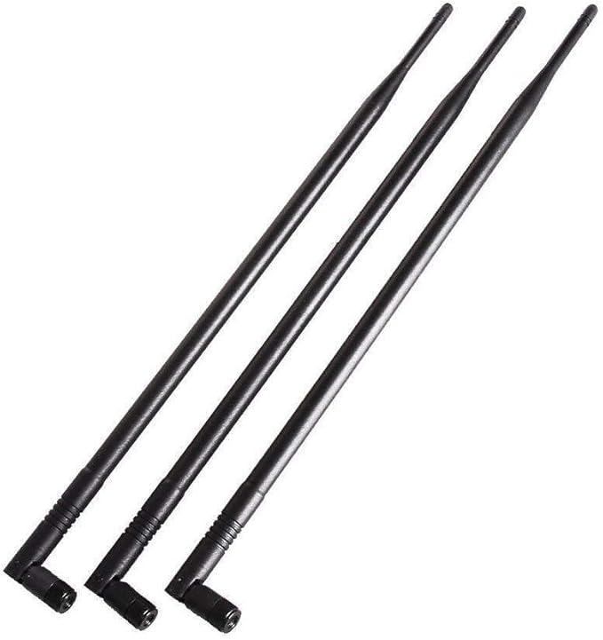 10dBi 2.4GHz 5GHz WiFi Booster Omni Directional Antenna RP-SMA for Wireless Router Network Devices PC Security Cameras Wireless Outdoor Internet Extender Booster USB Adapter WiFi Card