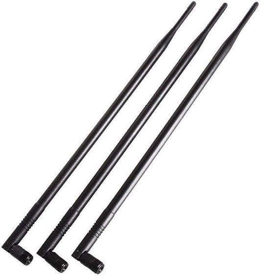 10dBi 2.4GHz 5GHz WiFi Booster Omni Directional Antenna RP-SMA for Wireless Router Network Devices PC Security Cameras Wireless Outdoor Internet Extender Booster USB Adapter WiFi Card