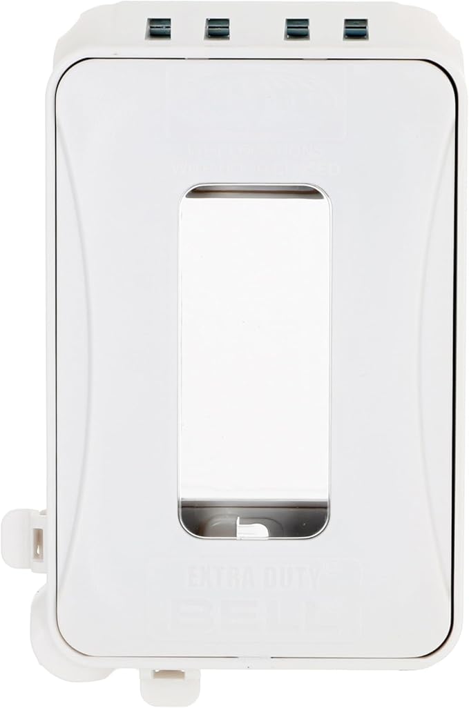 TAYMAC ML500W Single-Gang Mount 16-in-1 Flat Nonmetallic Weatherproof Vertical/Horizontal, 1-Pack, White