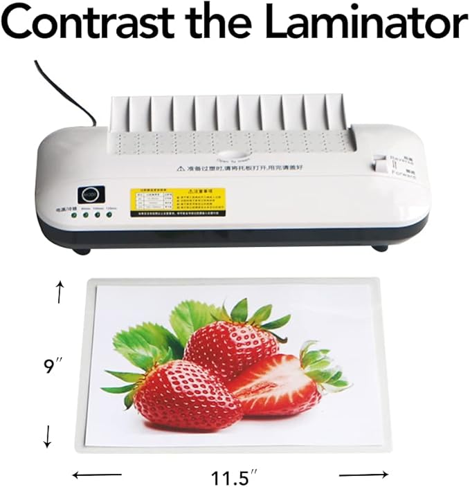 Thermal Laminating Pouches, 3 mil, Letter Size, 9×11.5 inches, 100(50×2) Packs, Used for Laminator Machine by WONLAMI