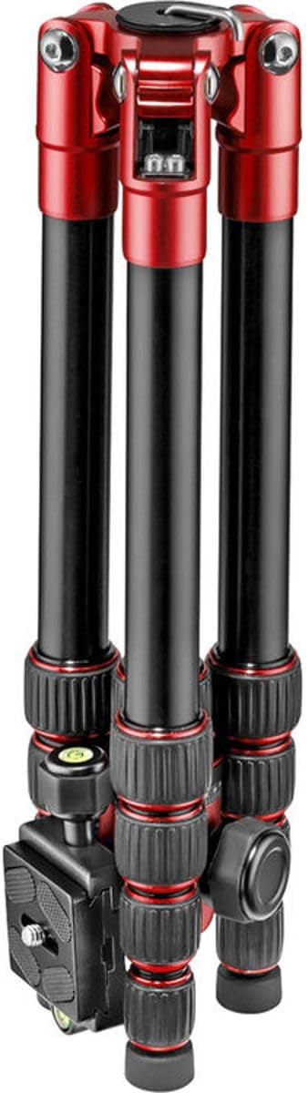 Manfrotto Element Traveller Small 5-Section Aluminum Tripod with Ball Head, Red
