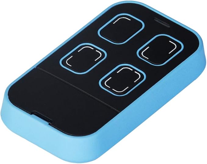 Universal Garage Door Opener Remote Cloner Universal Gate Opener Remote Cloning Homelink Programmable Learning Key Fob 4-Buttons Multi Frequency 280MHZ-868MHZ (1, Blue)