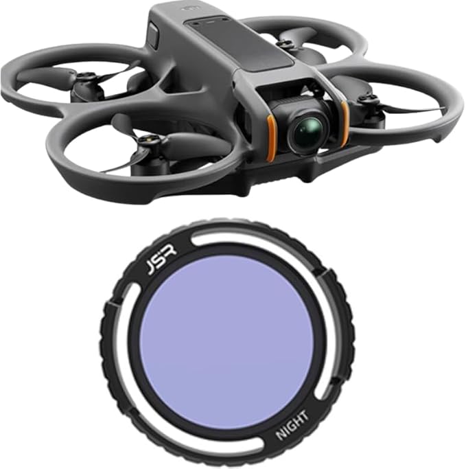 Lens Filter/Filter Set for DJI Avata 2 Drone Waterproof, Anti-Whiteout, UV-Blocking (Night)