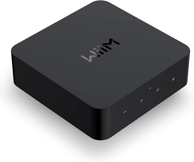 WiiM Pro AirPlay 2 Receiver, Google Cast Audio, WiFi Multiroom Streamer, Compatible with Alexa, Siri and Google Assistant, Stream Hi-Res Audio from Spotify, Amazon Music, Tidal and More