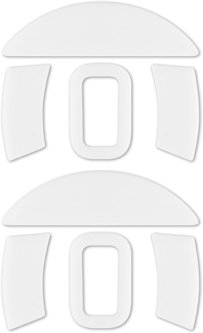 2 Pack Essential Wired Gaming Mouse Feet Sliding Stickers, Mice Glass Skates Pad, Replacement Glide Stickers for Smooth Control and Precision on Any Gaming Surface (Glide Mice Skates, PTFE)