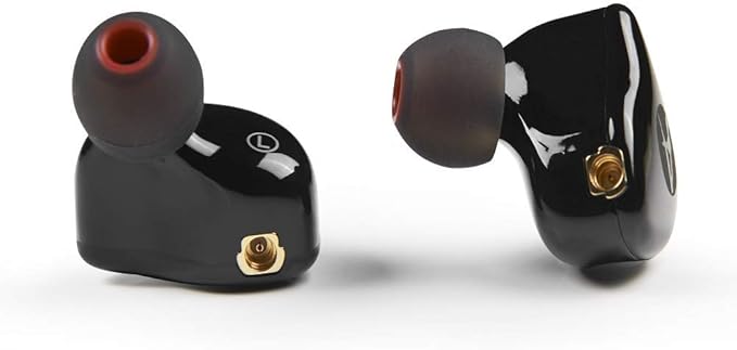 in-Ear Monitors in Ear Headphone Earbuds Wired Earphone Dual Drivers Headphone with MMCX Detachable Cables,Noise-Isolating Comfort Earbud for Musicians Sweatproof Sports Headphone Earphones (Black)