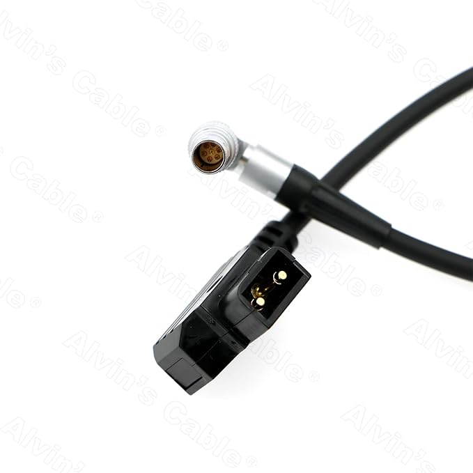 Alvin’s Cables Power Cable for Tilta Nucleus-M Motor Rotatable Right Angle 7 Pin Male to D-tap Power Cable 35CM| 13.8inches