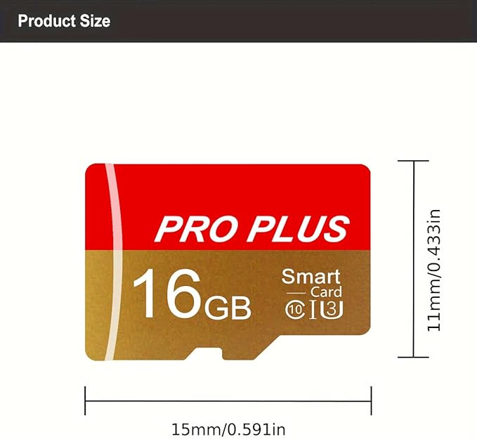 2 Pack TF Card 16GB with Adapter, High Speed Memory Card, UHS-I C10 A1 Memory TF Card for Tablet/Mobile Phone/Camera/Car Audio/Game Console (TF162 Red Gold 16GB)