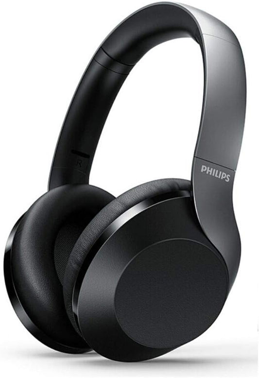 Philips PH802 Wireless Bluetooth Over-Ear Headphones Noise Isolation Stereo with Hi-Res Audio, up to 30 Hours Playtime with Rapid Charge (TAPH802BK)