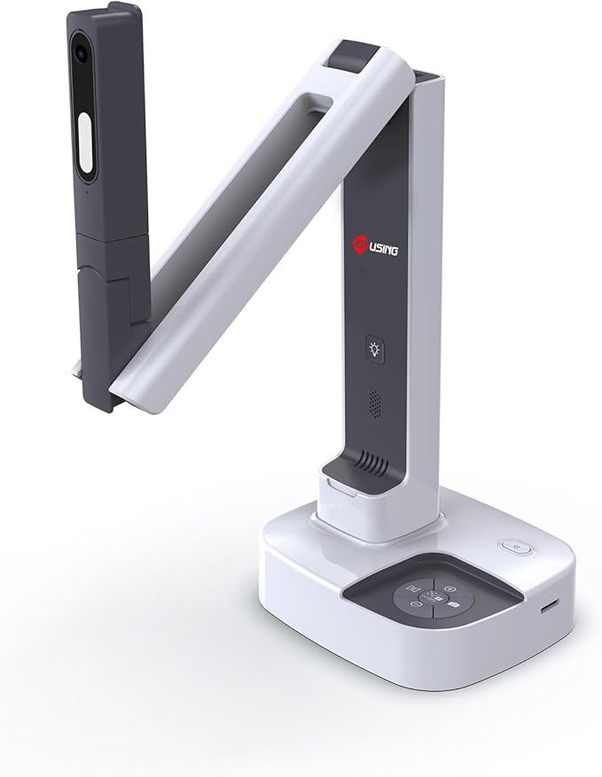 JOYUSING V513 HDMI/USB 13MP Dual Mode Document Camera for Teacher, Auto Focus, LED Light for Real-time Projection, Video Recording, Distance Learning, Works with and Without a Compute