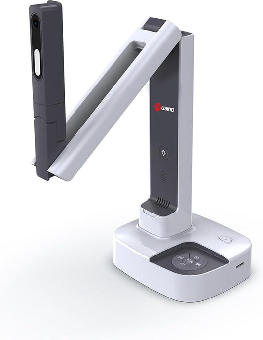 JOYUSING V513 HDMI/USB 13MP Dual Mode Document Camera for Teacher, Auto Focus, LED Light for Real-time Projection, Video Recording, Distance Learning, Works with and Without a Compute