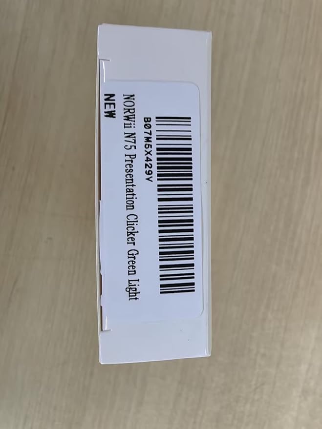 Norwii N75 Rechargeable Presentation Clicker with Green Light Pointer for presentations, PowerPoint Clicker for Presentation Remote, Long Range Wireless Presenter (Green Light)