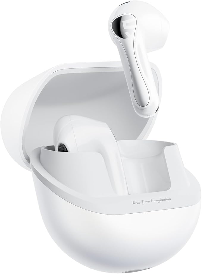 SoundPEATS Air5 Lite Wireless Earbuds with Hi Res Audio, Bluetooth 5.4 Semi in Ear Earphones, 13mm Drivers, LDAC Codec, ENC Headphones for Calls, Stereo Sound, 30 Hrs Fast Charge