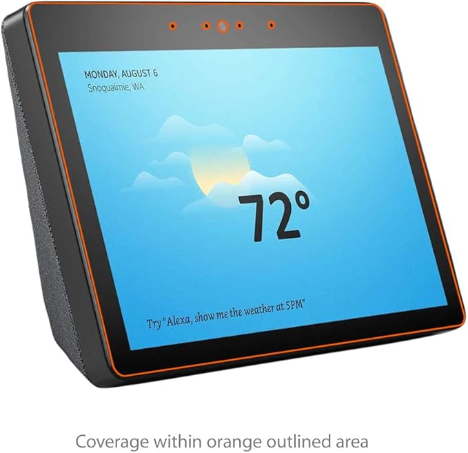 BoxWave Screen Protector Compatible with Amazon Echo Show (2nd Gen) - ClearTouch Anti-Glare (2-Pack), Anti-Fingerprint Matte Film Skin