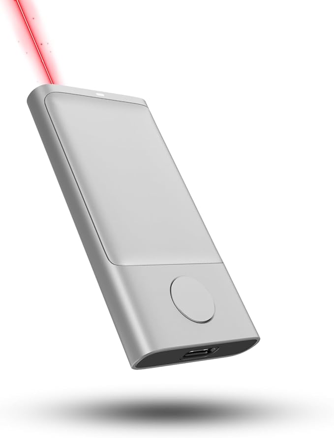 CheerTok Enhanced Design Bluetooth Touchpad Air Mouse Presentation Clicker, Wireless Presentation Remote with Red Laser Pointer for iPad, iPhone, Androids, Tablets, Mac, Windows