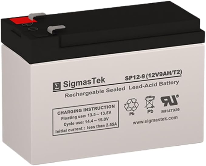 APC BN700MC Compatible RBC17 UPS Battery, 12V 9Ah F2 by SigmasTek