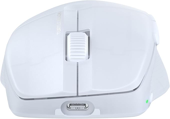 Turtle Beach Pure Air - Ultra-Light Wireless Ergonomic RGB Gaming Mouse, 26K DPI Optical Sensor, 125 Hour Battery, Dual Wireless System, Titan Optical Switches, Bluetooth, RGB Illumination - White