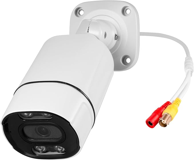 Fuers Analog 5MP CCTV Camera Outdoor Indoor Hybrid 5-in-1 HD-XVI/CVI/TVI/AHD/CVBS Home Security Cameras,Waterproof Metal Housing Bullet Cam for 960H,720P,1080P,5MP Analog Surveillance DVR