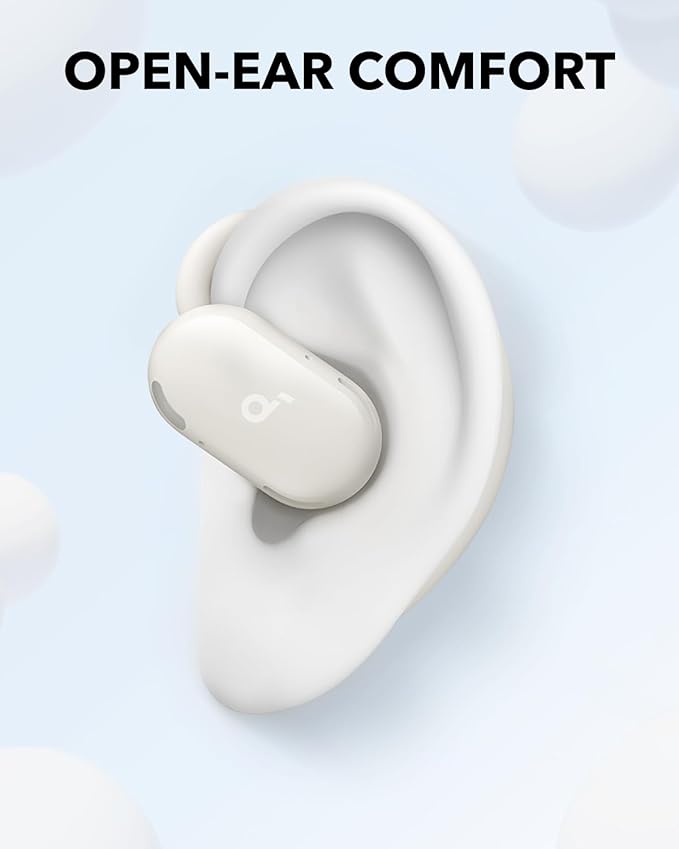 Soundcore V20i by Anker Open-Ear Headphones, Adjustable Ear Hooks, Ultra-Comfort, Snug Fit, Powerful Sound, Clear Calls, IP55, 36H Playtime, Bluetooth 5.4 Wireless Earbuds, Multipoint Connection