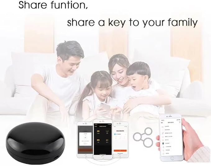 Tuya Smart WiFi IR Remote Control for TV DVD Air Conditioner AUD,All in One Infrared Universal Remote Controller,Compatible with Alexa Google Home (Black IR)