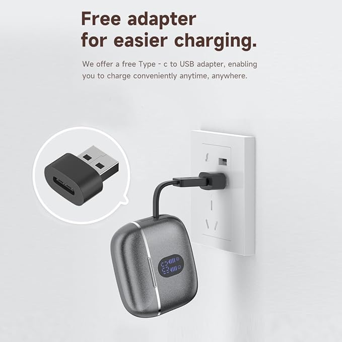 Wireless Earbuds Bluetooth 6.0 Headphones with LED Power Display and Power Bank Charging Case 50H Playtime IPX7 Waterproof in-Ear Ear Buds with Mic Deep Bass Earphones for iPhone Android Samsung