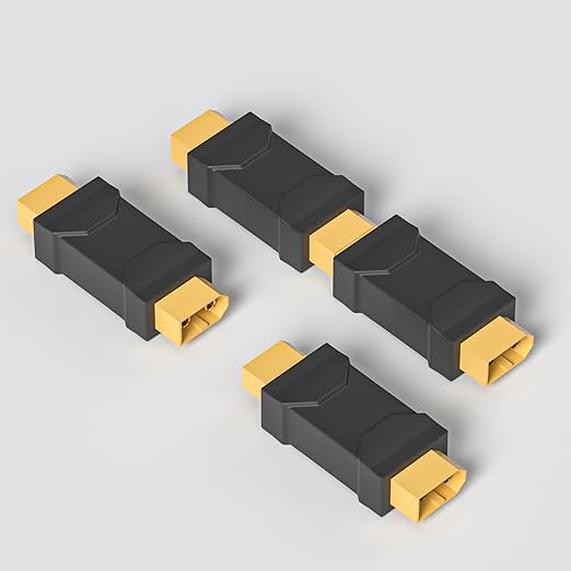 Goupchn XT60 Male to Male Connector Adapter XT60 Wireless Connector Converter 2PCS for RC FPV Car Plane Drone LiPo Battery