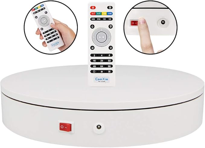 12.6In/32cm Rotating Platform, 88-300lbs Capacity Motorized Electric Turntable, Heavy Duty Motorized Rotating base, Large Motorized Rotating Display Stand,Photography Turntable with Remote