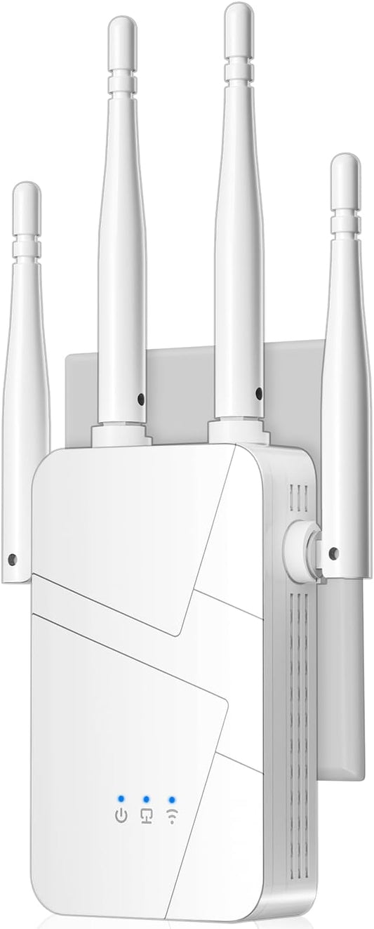 2025 WiFi Extender, 15888 sq.ft Internet Extender WiFi Booster, Long Range Wireless Repeater Signal Amplifier for Home, Mesh Wi-Fi 99% Faster | Broader Than Ever, Support 55+ Devices, 1-Tap Setup
