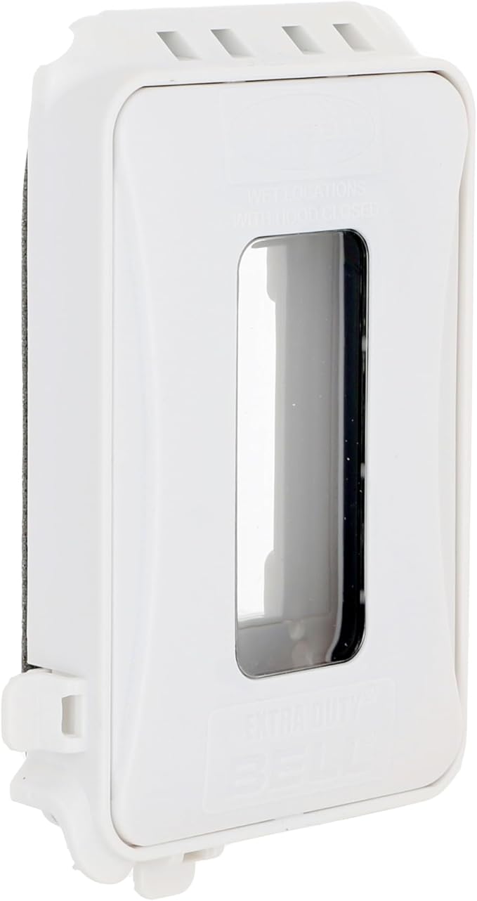 TAYMAC ML500W Single-Gang Mount 16-in-1 Flat Nonmetallic Weatherproof Vertical/Horizontal, 1-Pack, White