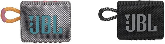 JBL Go 3 Portable Bluetooth Speakers (Black, Gray)